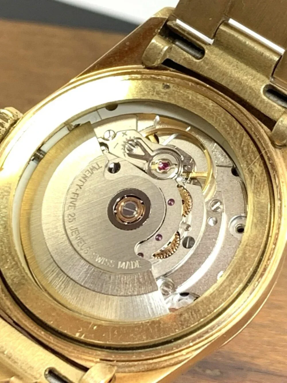 Geneve Men's Watch Vintage Swiss Automatic Day Date 14k Yellow Gold 109.1g 35mm